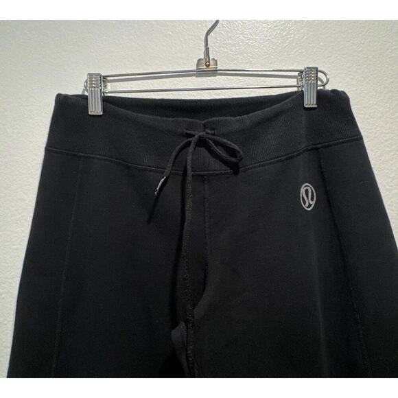Lululemon Women’s Black Sweatpants Mid Rise Pull On Sweats Lounge Comfy Everyday - Picture 2 of 7